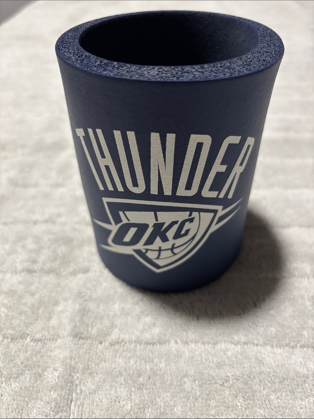Oklahoma City Thunder Navy Foam Can Cooler